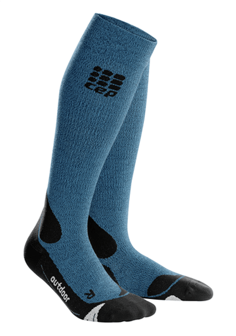 CEP has a new line of outdoor socks. Merino wool helps keep you warmer during fall, winter and/or a cool spring. Light run socks available for warm weather.